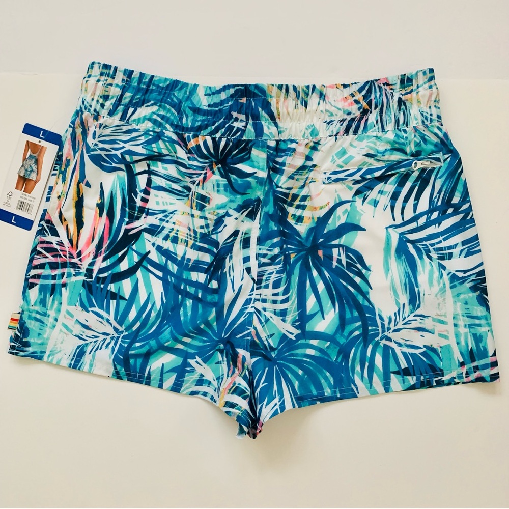 Ocean Pacific OP Shorts NWT Board Swim Shorts Tropical Print Size Large - Picture 3 of 7